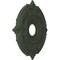 Ekena Millwork Attica PVC Medallion (Canopies up to 5 5/8"), 16"OD x 3 1/2"ID x 1"P, Satin Hunt Club Green CMP16ATGHC - alternate 4